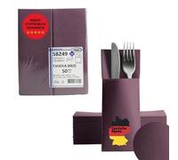 AROBA Airlaid - Servilletas para cubiertos (250 unidades, 32 x 40 cm), color morado