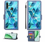 Aroepurt Funda Compatible para Alcatel 3X 2019 Funda Case Carcasa Soporte [con lámina Protectora HD de dureza 9H] [Bloqueo RFID][Efecto de refracción] LPT-LS