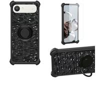 Aroepurt Funda Compatible para Alcatel A62 Funda Case Carcasa Soporte Cover [con 9H Dureza HD Protector Pantalla] PC + Silicona Soporte TZZH-Hei