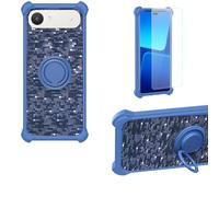 Aroepurt Funda Compatible para Alcatel A62 Funda Case Carcasa Soporte Cover [con 9H Dureza HD Protector Pantalla] PC + Silicona Soporte TZZH-LAN