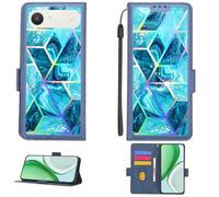 Aroepurt Funda Compatible para Alcatel A62 Funda Case Carcasa Soporte Cover [con 9H Dureza HD Protector Pantalla][Bloqueo RFID][Farbenfrohes reflektiertes Licht] PTL-LS