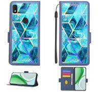 Aroepurt Funda Compatible para Alcatel Lumos Funda Case Carcasa Soporte [con lámina Protectora HD de dureza 9H] [Bloqueo RFID][Efecto de refracción] LPT-LS