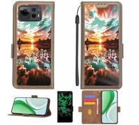 Aroepurt Funda Compatible para ASUS Zenfone 12 Ultra Funda Case Carcasa Soporte [con lámina Protectora HD de dureza 9H] [Bloqueo RFID][Efecto Luminoso Oscuro] LPT-FJ