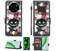 Aroepurt Funda Compatible para Blackview Shark 6 5G Funda Case Carcasa Soporte [con lámina Protectora HD de dureza 9H] [Bloqueo RFID][Efecto Luminoso Oscuro] LPT-LZM