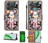 Aroepurt Funda Compatible para Blackview Wave 9C Funda Case Carcasa Soporte Cover [con 9H Dureza HD Protector Pantalla][Bloqueo RFID][Leuchteffekt] PTZ-MXX