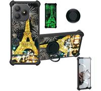 Aroepurt Funda Compatible para Blackview Wave 9C Funda Case Carcasa Soporte Cover [con 9H Dureza HD Protector Pantalla] PC + Silicona Soporte JSH-TT