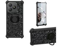 Aroepurt Funda Compatible para Blackview Wave 9C Funda Case Carcasa Soporte Cover [con 9H Dureza HD Protector Pantalla] PC + Silicona Soporte TZZH-Hei