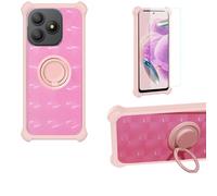 Aroepurt Funda Compatible para Blackview Wave 9C Funda Case Carcasa Soporte Cover [con 9H Dureza HD Protector Pantalla] PC + Silicona Soporte TZZH-Fen