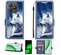 Aroepurt Funda Compatible para Blackview Wave 9C Funda Case Carcasa Soporte Cover [con 9H Dureza HD Protector Pantalla][Bloqueo RFID][Leuchteffekt] PTL-Lang