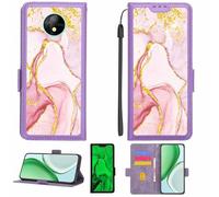 Aroepurt Funda Compatible para BLU C5L 2020 Funda Case Carcasa Soporte [con lámina Protectora HD de dureza 9H] [Bloqueo RFID][Purpurina Dorada + Brillante] LPT-FDL