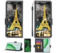 Aroepurt Funda Compatible para BLU View 1 B100DL Funda Case Carcasa Soporte [con lámina Protectora HD de dureza 9H] [Bloqueo RFID][Purpurina Dorada + Brillante] LPT-TT