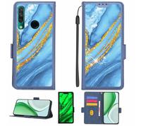Aroepurt Funda Compatible para BLU Vivo XL6 Funda Case Carcasa Soporte [con lámina Protectora HD de dureza 9H] [Bloqueo RFID][Purpurina Dorada + Brillante] LPT-LDL