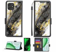 Aroepurt Funda Compatible para BLU X6 Funda Case Carcasa Soporte [con lámina Protectora HD de dureza 9H] [Bloqueo RFID][Purpurina Dorada + Brillante] LPT-HDL