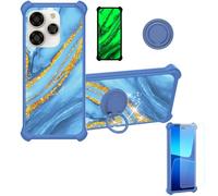 Aroepurt Funda Compatible para Coolpad Cool 40 K16 Funda Case Carcasa Soporte Cover [con 9H Dureza HD Protector Pantalla] PC + Silicona Soporte JSL-LDL