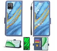 Aroepurt Funda Compatible para Crosscall Stellar M6 Funda Case Carcasa Soporte [con lámina Protectora HD de dureza 9H] [Bloqueo RFID][Purpurina Dorada + Brillante] LPT-LDL