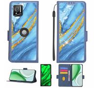 Aroepurt Funda Compatible para Crosscall Stellar-M6 Funda Case Carcasa Soporte [con lámina Protectora HD de dureza 9H] [Bloqueo RFID][Purpurina Dorada + Brillante] LPT-LDL