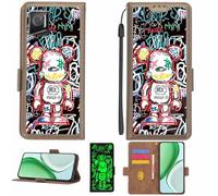 Aroepurt Funda Compatible para Crosscall Stellar M6e Funda Case Carcasa Soporte [con lámina Protectora HD de dureza 9H] [Bloqueo RFID][Efecto Luminoso Oscuro] LPT-MXX