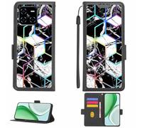 Aroepurt Funda Compatible para Doogee Blade GT Pro Funda Case Carcasa Soporte [con lámina Protectora HD de dureza 9H] [Bloqueo RFID][Efecto de refracción] LPT-HS