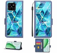 Aroepurt Funda Compatible para Doogee Blade GT Ultra Funda Case Carcasa Soporte [con lámina Protectora HD de dureza 9H] [Bloqueo RFID][Efecto de refracción] LPT-LS