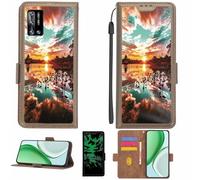 Aroepurt Funda Compatible para Doogee N40 Pro Funda Case Carcasa Soporte [con lámina Protectora HD de dureza 9H] [Bloqueo RFID][Efecto Luminoso Oscuro] LPT-FJ