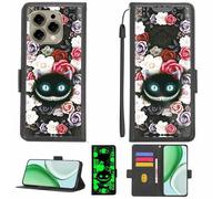 Aroepurt Funda Compatible para Doogee N55 Funda Case Carcasa Soporte [con lámina Protectora HD de dureza 9H] [Bloqueo RFID][Efecto Luminoso Oscuro] LPT-LZM