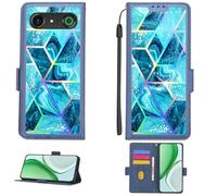 Aroepurt Funda Compatible para Doro Aurora A10 Funda Case Carcasa Soporte Cover [con 9H Dureza HD Protector Pantalla][Bloqueo RFID][Farbenfrohes reflektiertes Licht] PTL-LS