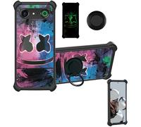 Aroepurt Funda Compatible para Doro Aurora A10 Funda Case Carcasa Soporte Cover [con 9H Dureza HD Protector Pantalla] PC + Silicona Soporte YGH-BQ