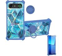 Aroepurt Funda Compatible para Doro Aurora A10 Funda Case Carcasa Soporte Cover [con 9H Dureza HD Protector Pantalla] PC + Silicona Soporte IMDL-LS
