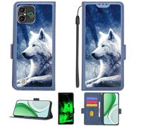 Aroepurt Funda Compatible para Doro Aurora A30 Funda Case Carcasa Soporte Cover [con 9H Dureza HD Protector Pantalla][Bloqueo RFID][Leuchteffekt] PTL-Lang