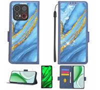 Aroepurt Funda Compatible para Emporia Smart.6 E6 Funda Case Carcasa Soporte [con lámina Protectora HD de dureza 9H] [Bloqueo RFID][Purpurina Dorada + Brillante] LPT-LDL