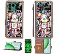 Aroepurt Funda Compatible para Fairphone 4 Fairphone4 5G Funda Case Carcasa Soporte [con lámina Protectora HD de dureza 9H] [Bloqueo RFID][Efecto Luminoso Oscuro] LPT-MXX