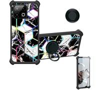 Aroepurt Funda Compatible para Gigaset GS6 Funda Case Carcasa Soporte Cover [con 9H Dureza HD Protector Pantalla] PC + Silicona Soporte IMDH-HS