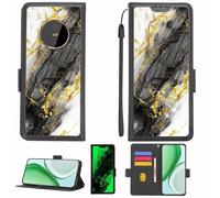 Aroepurt Funda Compatible para Gigaset GX6 Pro Funda Case Carcasa Soporte [con lámina Protectora HD de dureza 9H] [Bloqueo RFID][Purpurina Dorada + Brillante] LPT-HDL