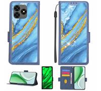 Aroepurt Funda Compatible para Hammer Blade Va 5G Funda Case Carcasa Soporte [con lámina Protectora HD de dureza 9H] [Bloqueo RFID][Purpurina Dorada + Brillante] LPT-LDL
