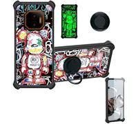 Aroepurt Funda Compatible para Hammer Energy X2 Funda Case Carcasa Soporte Cover [con 9H Dureza HD Protector Pantalla] PC + Silicona Soporte YGH-MXX