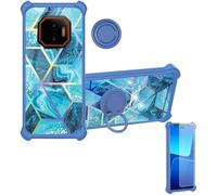 Aroepurt Funda Compatible para Hammer Energy X2 Funda Case Carcasa Soporte Cover [con 9H Dureza HD Protector Pantalla] PC + Silicona Soporte IMDL-LS