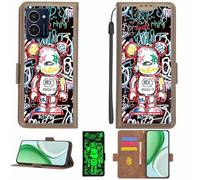 Aroepurt Funda Compatible para Hmd Pulse 5G Funda Case Carcasa Soporte [con lámina Protectora HD de dureza 9H] [Bloqueo RFID][Efecto Luminoso Oscuro] LPT-MXX