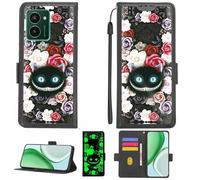 Aroepurt Funda Compatible para HMD Pulse Pro Funda Case Carcasa Soporte [con lámina Protectora HD de dureza 9H] [Bloqueo RFID][Efecto Luminoso Oscuro] LPT-LZM