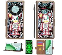 Aroepurt Funda Compatible para Huawei Enjoy 70X Premium Funda Case Carcasa Soporte Cover [con 9H Dureza HD Protector Pantalla][Bloqueo RFID][Leuchteffekt] PTZ-MXX