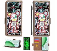 Aroepurt Funda Compatible para Huawei Nova 12 Se Funda Case Carcasa Soporte [con lámina Protectora HD de dureza 9H] [Bloqueo RFID][Efecto Luminoso Oscuro] LPT-MXX