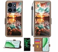 Aroepurt Funda Compatible para Kxd Classic A11 Funda Case Carcasa Soporte [con lámina Protectora HD de dureza 9H] [Bloqueo RFID][Efecto Luminoso Oscuro] LPT-FJ