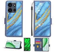 Aroepurt Funda Compatible para Kxd Classic A11 Funda Case Carcasa Soporte [con lámina Protectora HD de dureza 9H] [Bloqueo RFID][Purpurina Dorada + Brillante] LPT-LDL