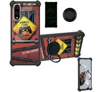 Aroepurt Funda Compatible para Kyocera Basio Active3 Kyg04 Funda Case Carcasa Soporte Cover [con 9H Dureza HD Protector Pantalla] PC + Silicona Soporte YGH-JGP