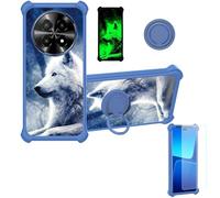 Aroepurt Funda Compatible para Logic L66F Funda Case Carcasa Soporte Cover [con 9H Dureza HD Protector Pantalla] PC + Silicona Soporte YGL-LAN
