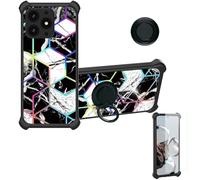 Aroepurt Funda Compatible para Logic L68C Funda Case Carcasa Soporte Cover [con 9H Dureza HD Protector Pantalla] PC + Silicona Soporte IMDH-HS