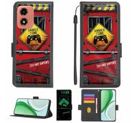 Aroepurt Funda Compatible para Motorola Moto G04s Funda Case Carcasa Soporte [con lámina Protectora HD de dureza 9H] [Bloqueo RFID][Efecto Luminoso Oscuro] LPT-JGP