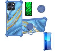 Aroepurt Funda Compatible para Motorola Moto G86 Power 5G Funda Case Carcasa Soporte Cover [con 9H Dureza HD Protector Pantalla] PC + Silicona Soporte JSL-LDL