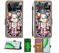 Aroepurt Funda Compatible para myPhone N23 5G Funda Case Carcasa Soporte [con lámina Protectora HD de dureza 9H] [Bloqueo RFID][Efecto Luminoso Oscuro] LPT-MXX