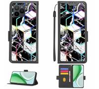 Aroepurt Funda Compatible para Myphone N23 Lite Funda Case Carcasa Soporte [con lámina Protectora HD de dureza 9H] [Bloqueo RFID][Efecto de refracción] LPT-HS