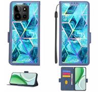 Aroepurt Funda Compatible para myPhone N23 Plus Funda Case Carcasa Soporte [con lámina Protectora HD de dureza 9H] [Bloqueo RFID][Efecto de refracción] LPT-LS